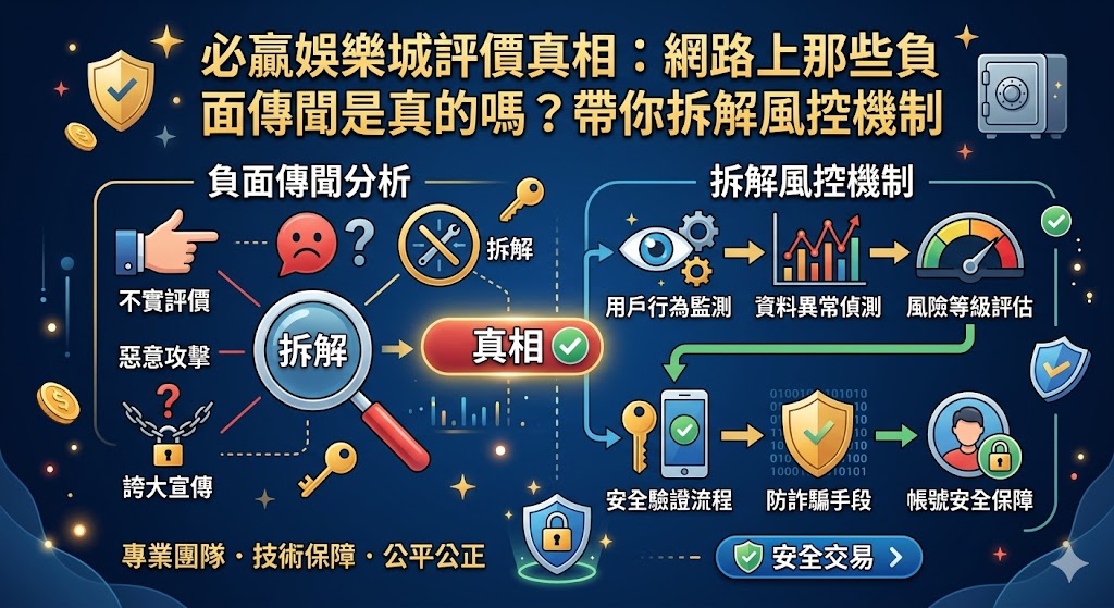 必贏娛樂城評價真相:網路上那些負面傳聞是真的嗎?帶你拆解風控機制
